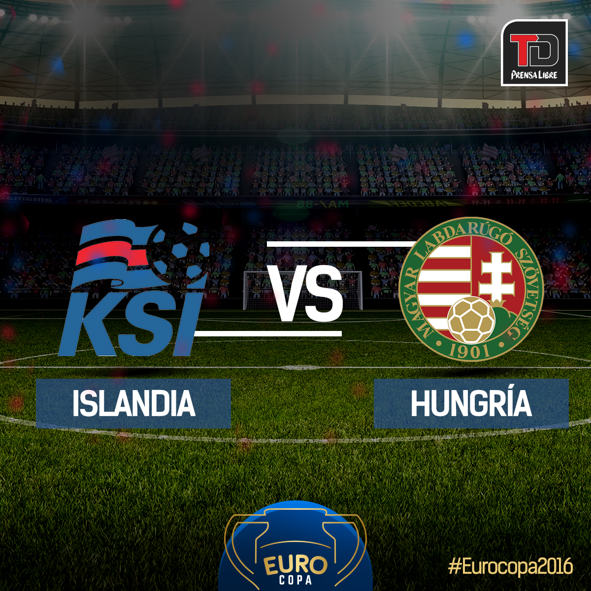 Islandia y Hungría juegan este sábado por el Grupo F de la Eurocopa 2016. (Foto Prensa Libre: TodoDeportes)