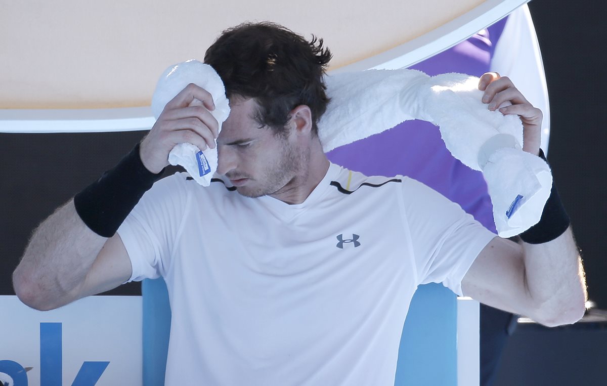Andy Murray se quedó con las ganas de celebrar el título en Melbourne. (Foto Prensa Libre: AP)