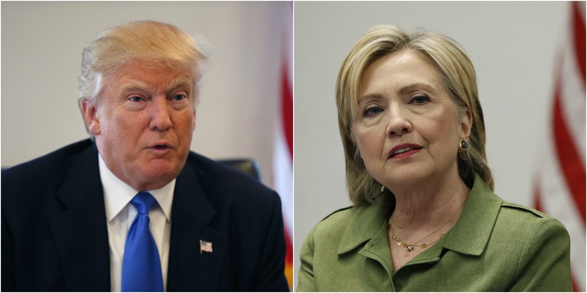 La demócrata y el candidato republicano están a dos meses de saber quién será el nuevo presidente de los Estados Unidos. (Foto Prensa Libre: Hemeroteca PL)