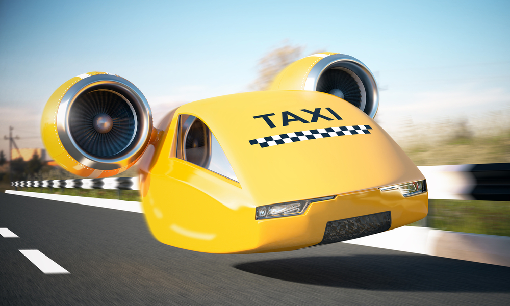 La empresa, conocida como Kitty Hawk ha probado un nuevo tipo de taxi volador autónomo que solo utiliza electricidad. (Foto Prensa Libre: Shutterstock)