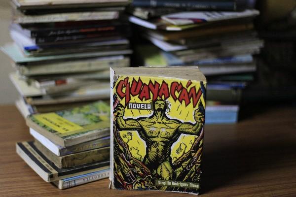 en librerías de libros usados  aún pueden hallarse verdaderas joyas, como esta primera edición de la novela Guayacán.