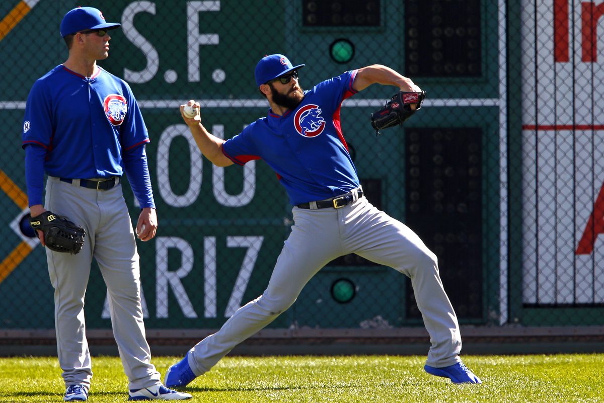 El lanzador, Jake Arrieta es una de las figuras de Chicago durante está temporada. (Foto Prensa Libre: AP)