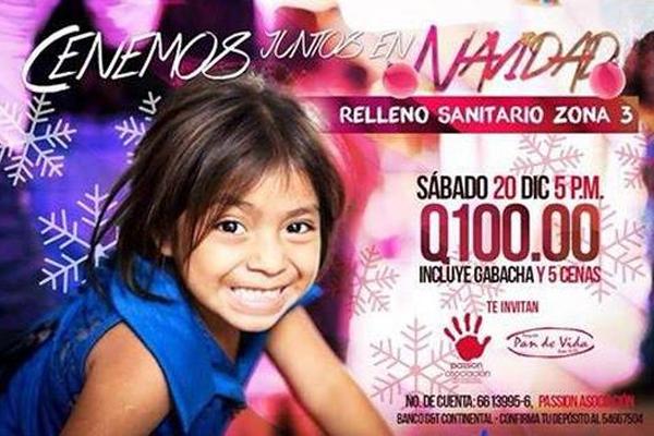 Passion Asociación brindará una cena navideña para familias del basurero de la zona 3. (Foto Prensa Libre: Passion Asociación)<em></em>