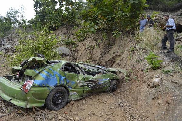 Vehículo en el que se desplazaba la víctima