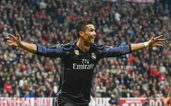 Cristiano anotó un doblete frente al Bayern Múnich en la Liga de Campeones. (Foto Prensa Libre: EFE)