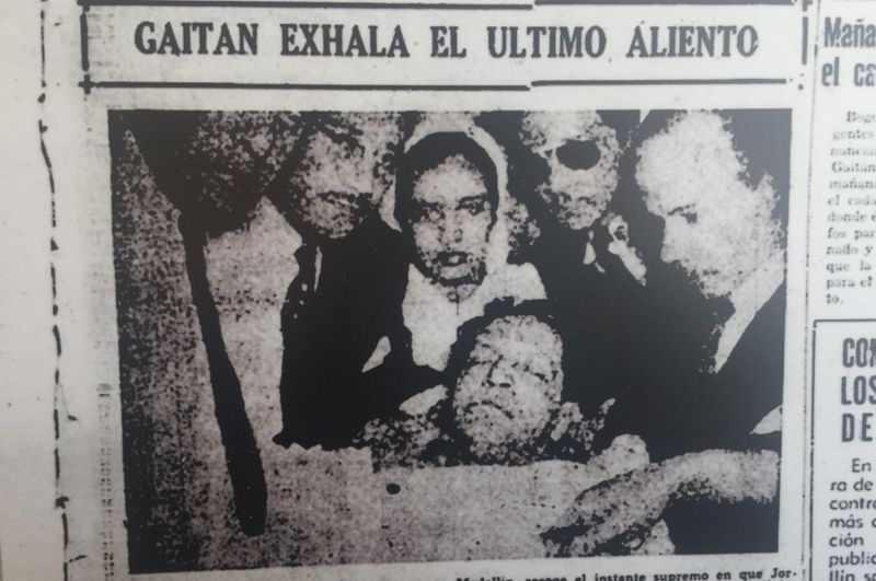 Así informó el periódico liberal El Diario de la muerte de Gaitán. BIBLORED / GUSTAVO FERREGÁN