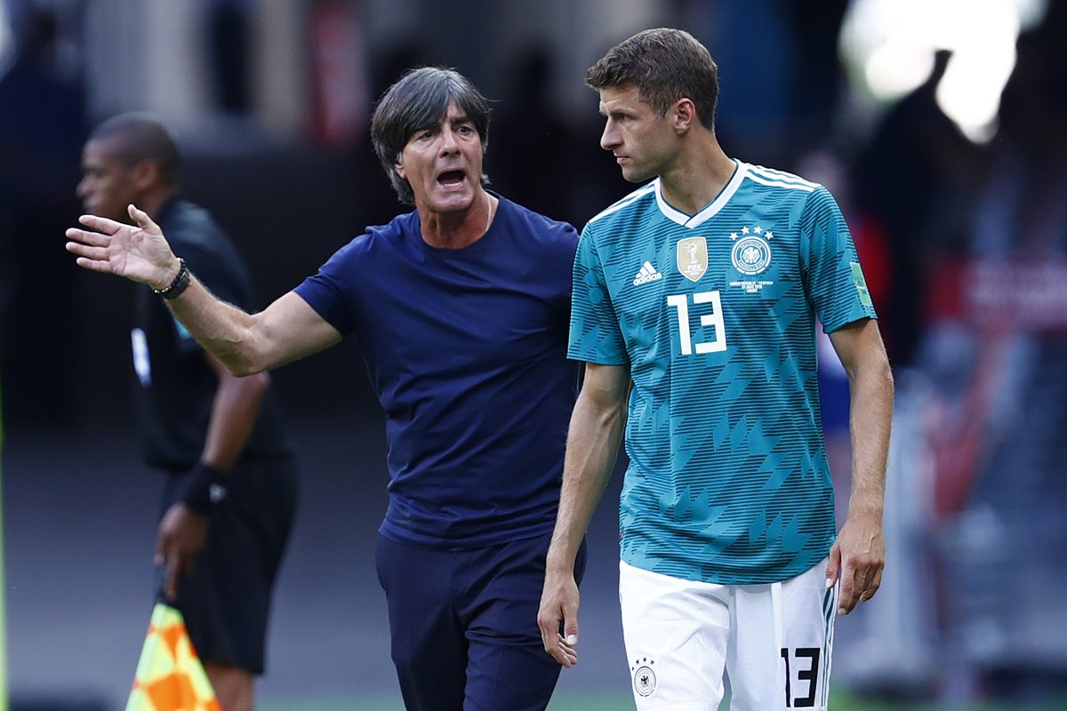 Joachim Löw fracasó en su tercer mundial al mando de la selección de Alemania. (Foto Prensa Libre: AFP)