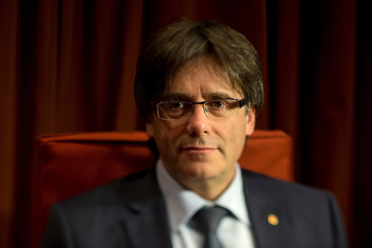 El presidente del Gobierno regional de Cataluña, Carles Puigdemont. (Foto Prensa Libre: AFP).