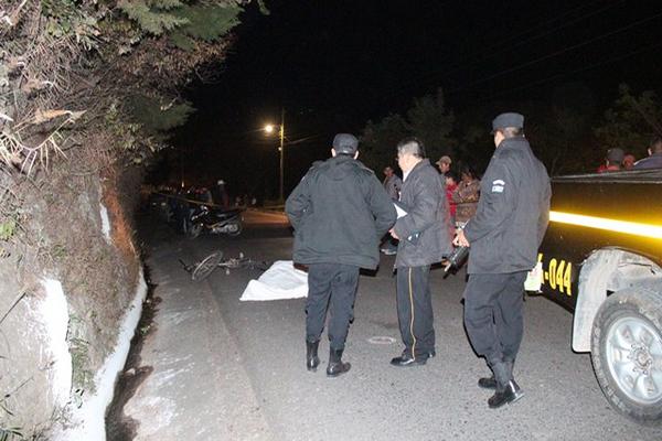 El ataque armado fue en la periferia de la ciudad de Jalapa, cerca de la vivienda de la víctima. (Foto Prensa Libre: Hugo Oliva)<br _mce_bogus="1"/>