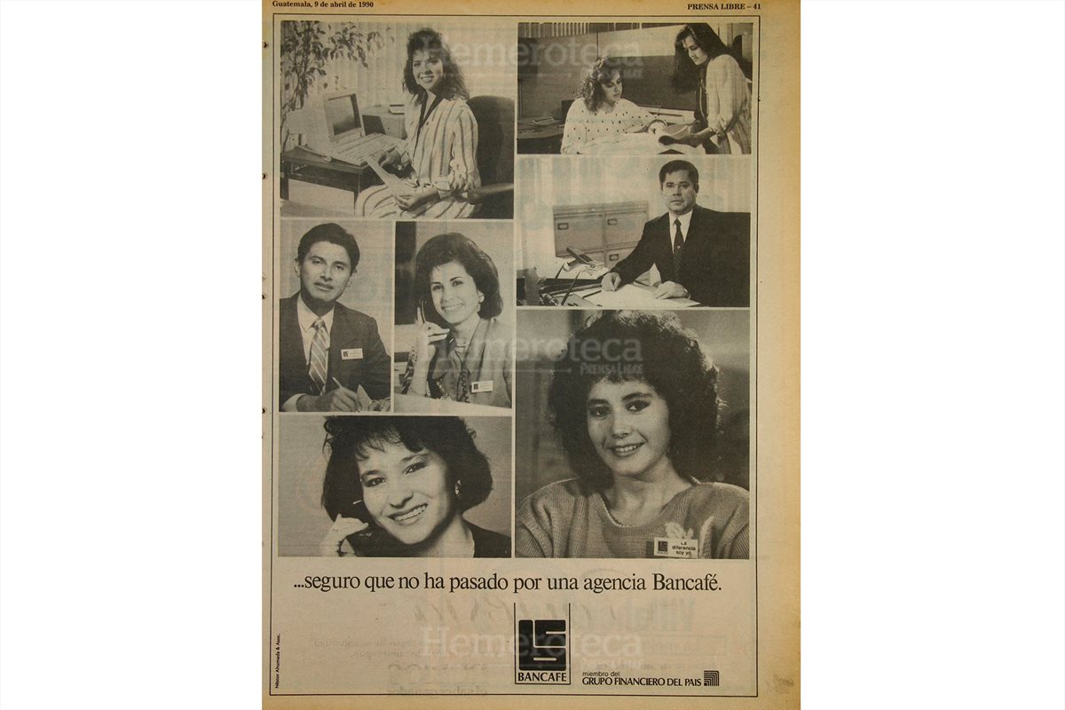 Un banco floreciente en abril de 1990. (Foto: Hemeroteca PL)