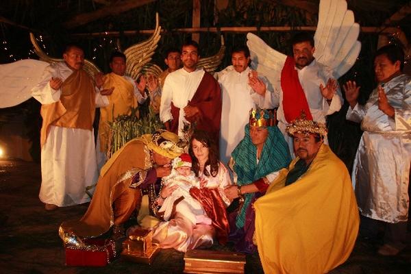 Presentación   DE la pastorela de la iglesia La Merced, Antigua Guatemala, cumple cuatro años.