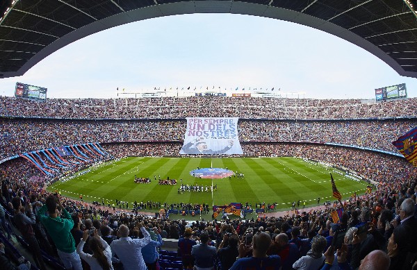 Así lucía el Camp Nou en el último juego de Luis Enrique como técnico del Barcelona.