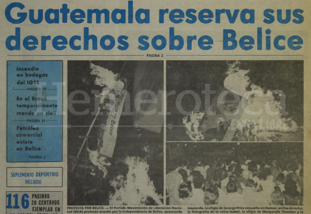 Titular de Prensa Libre del 21/09/1981. (Foto: Hemeroteca PL)