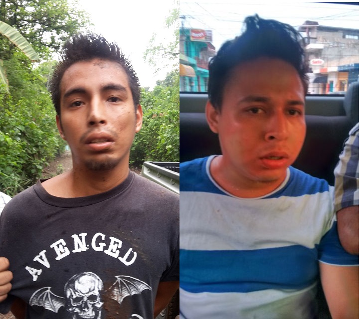 José Luis Lepe Oxlaj -izquierda- y Marlon Alexis Zabaleta Sánchez son señalados de haber asesinado a un barbero. (Foto Prensa Libre: Melvin Popa)