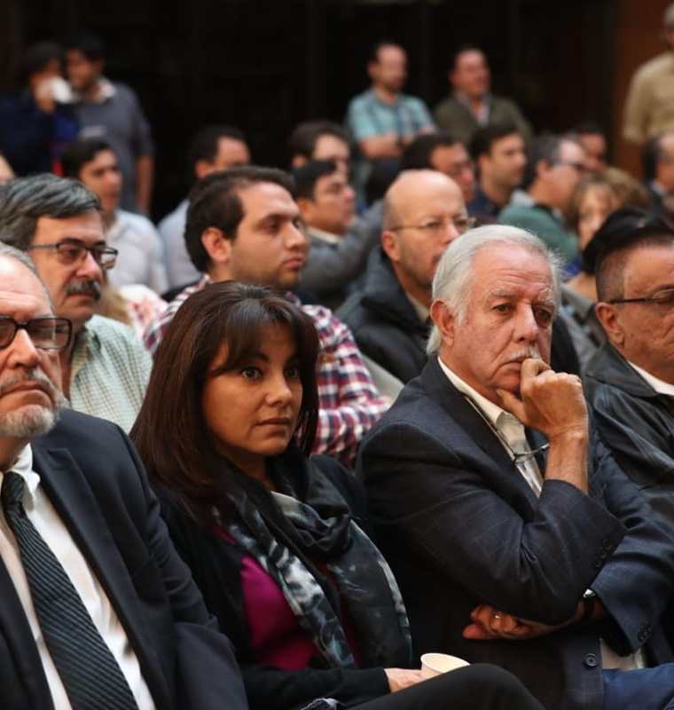 El expresidente Óscar Berger estuvo en la conferencia en Anacafé. (Foto Prensa Libre: Óscar Rivas)