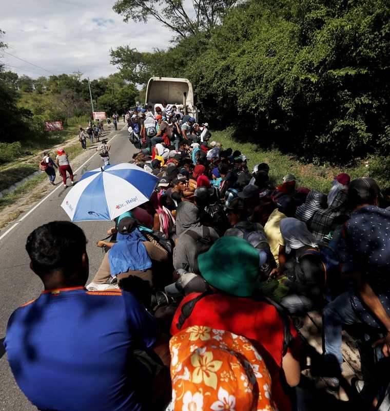 Miles de migrantes hondureños ya atraviesan México. (Foto Prensa Libre: Hemeroteca PL)