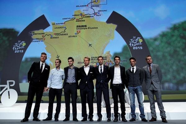 Presentan recorrido del Tour de Francia 2015. (Foto Prensa Libre: AP)
