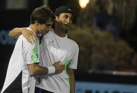 Christopher Díaz y Sebastién Vidal avanzaron a semis de dobles. (Foto Prensa Libre: César Pérez)