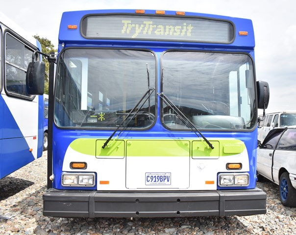 Los buses que serán utilizados en el Express Naranjo son usados. (Foto Prensa Libre: Municipalidad de Mixco)