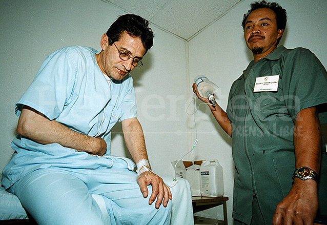 Byron Barrientos fue internado por trastornos en el tubo digestivo en el hospital Bella Aurora. (Foto: Hemeroteca PL)