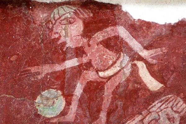 Fragmento del mural de Tepantitla, Teotihuacán, México. Años 200-400 d.C. (Foto Prensalibre: wikipedia.org)<br _mce_bogus="1"/>