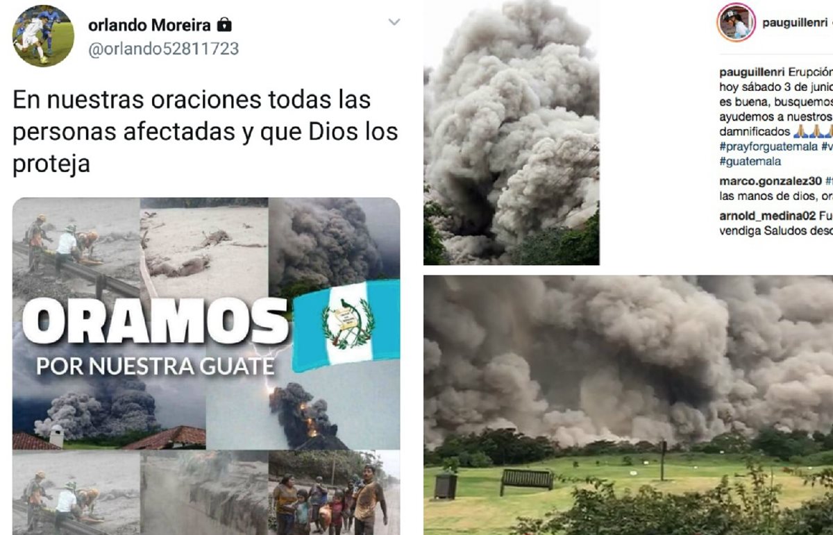 La solidaridad de los deportistas guatemaltecos quedó de manifiesto por la tragedia del Volcán de Fuego. (Foto Prensa Libre: Redes).