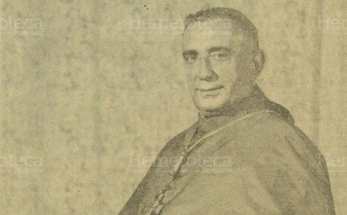 Foto publicada en la portada de Prensa Libre del 29/03/1969 anunciado el nombramiento de monseñor Casariego. (Foto: Hemeroteca PL)