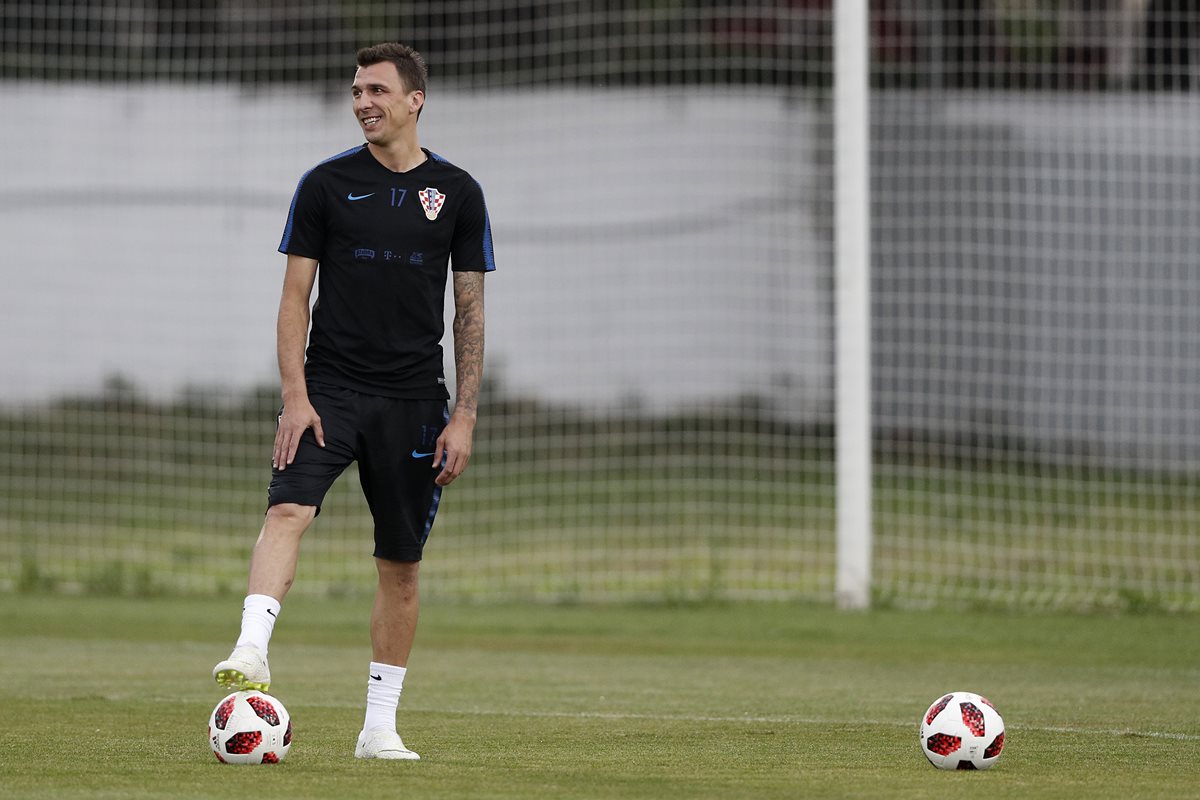 Mario Mandzukic es uno de los jugadores más experimentados de la selecciónd e Croacia. (Foto Prensa Libre: AFP)