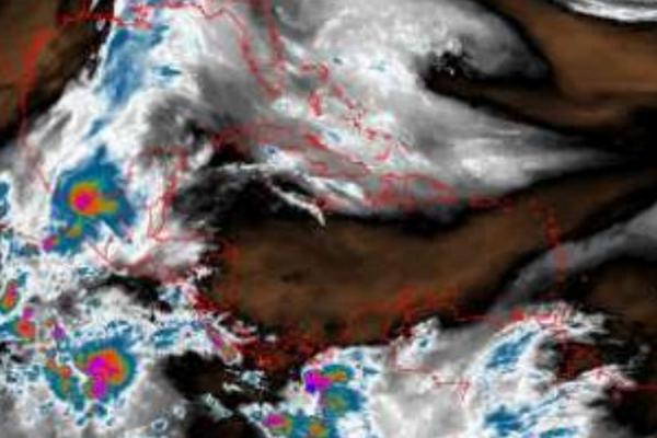 Frente frío se aproxima al Golfo de México. (Foto Prensa Libre: Insivumeh)