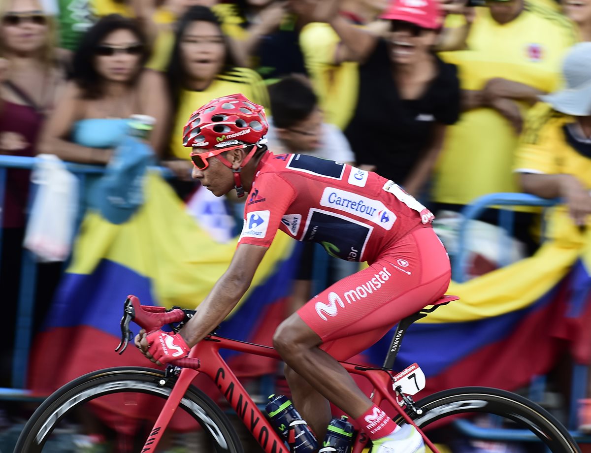 Nairo Quintana conquisto la vuelta a España. (Foto Prensa Libre: AFP)