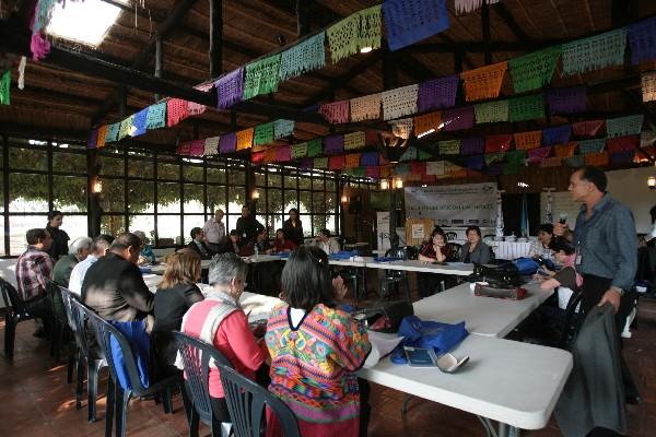 Más de  25 participantes se reunieron en La Azotea, Jocotenango. (Foto Prensa Libre: Lucía Herrera)