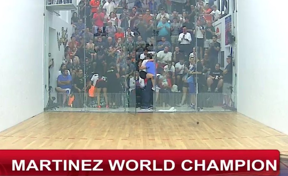 Ana Gabriela Martínez es la nueva monarca mundial del raquetbol femenino. (Foto Prensa Libre: International Racquetball Federation)