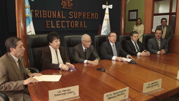 Pleno de magistrados del TSE. (Foto Prensa Libre: Hemeroteca PL)
