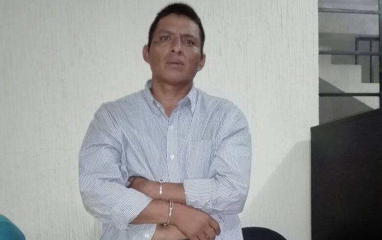Mario Icó Sub, de 30 años, fue capturado el 3 de octubre de 2017 por haber herido a un hombre en San Luis, Petén. (Foto Prensa Libre: Rigoberto Escobar)
