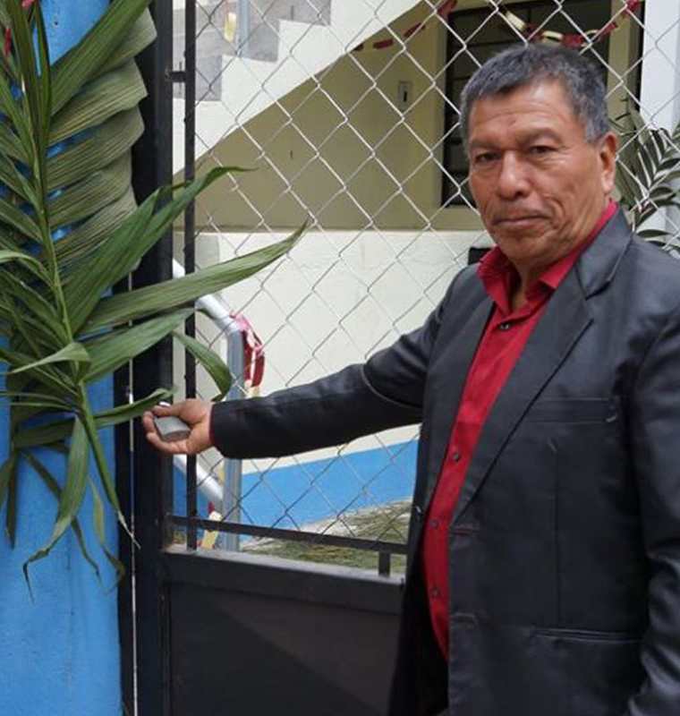 Baudilio Ricardo Ramírez, alcalde de San Cristóbal Cucho, San Marcos. (Foto Prensa Libre: Whitmer Barrera)