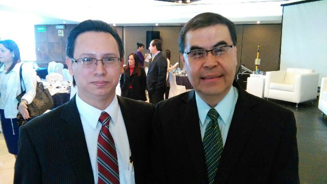Johny Gramajo Marroquín y Óscar Roberto Monterroso Sazo, nombrados como gerentes del Banguat. (Foto Prensa Libre: Urías Gamarro)