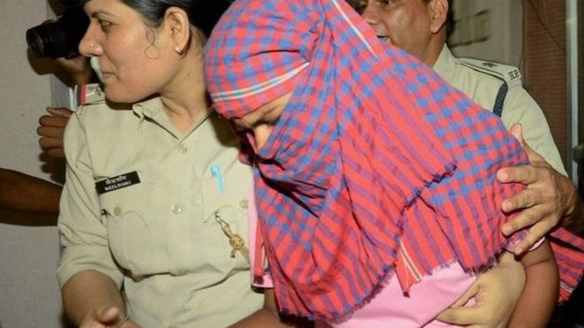 La joven Ruby Rai fue arrestada inmediatamente después que se supo que no había aprobado el examen la segunda vez que lo tomó. PTI