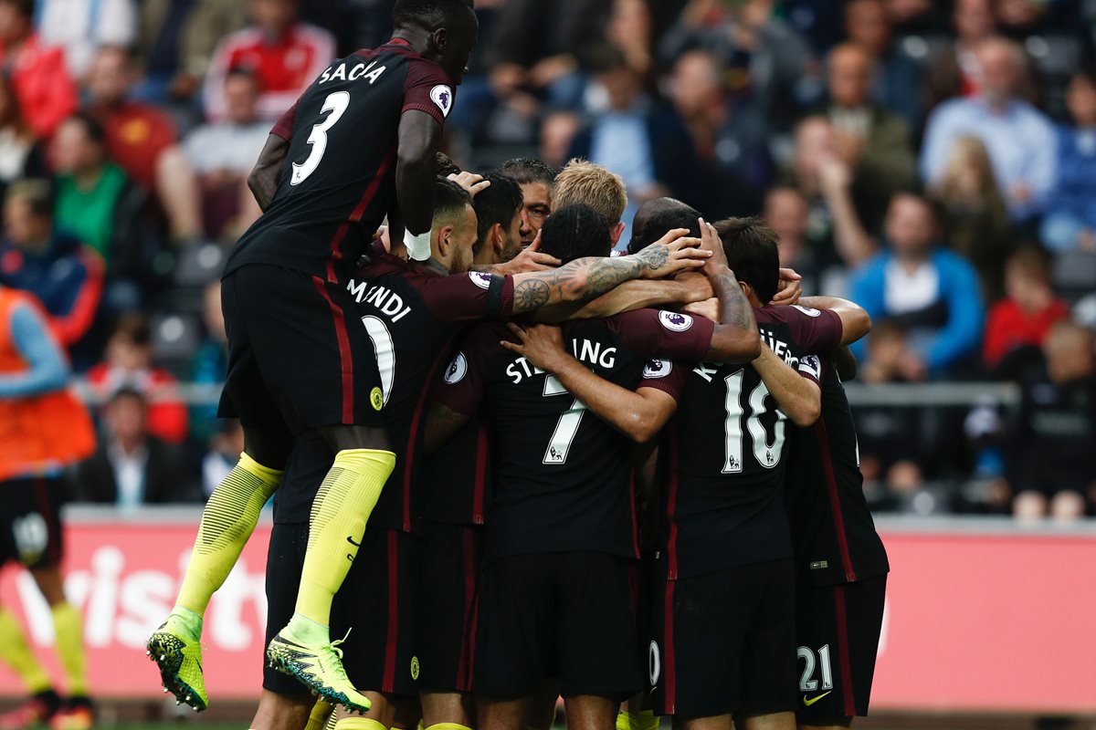 El City sigue con su inicio espectacular en la Premier League. (Foto Prensa Libre: AFP)