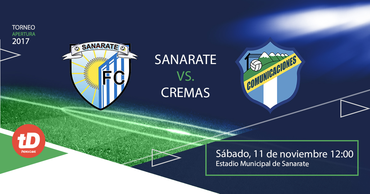 La jornada 19 del Apertura 2017 arranca a partir de las 12 horas en el Estadio Municipal de Sanarate. (Foto Prensa Libre: TodoDeportes)
