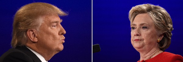 Hillary Clinton y su rival Donald Trump buscan la Presidencia de EE.UU. (Foto Prensa Libre: AFP)