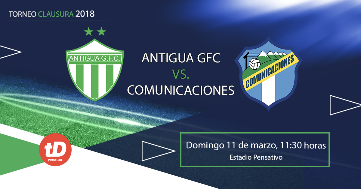 Antigua y Comunicaciones se ven las caras este domingo en el Pensativo a partir de las 11:30 horas. (Foto Prensa Libre: TodoDeportes)