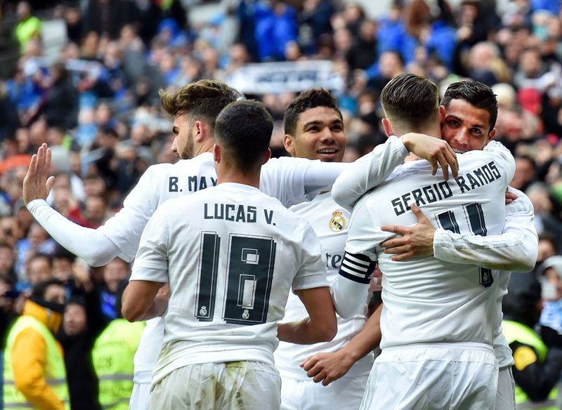 Cristiano Ronaldo fue la gran figura para el Real Madrid esta tarde. (Foto Prensa Libre: AFP)