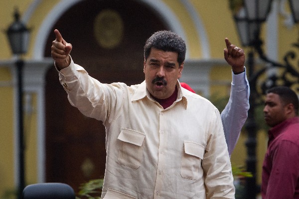 Nicolás Maduro, participa en una marcha del Congreso de la Patria, durante el aniversario 206.(EFE)