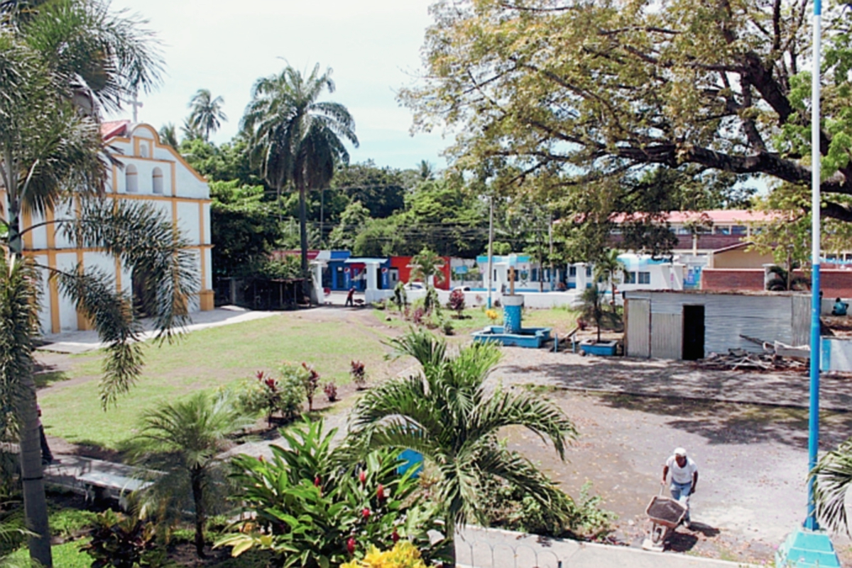 Parque de Masagua, Escuintla. (Foto Prensa Libre: Melvin Sandoval)