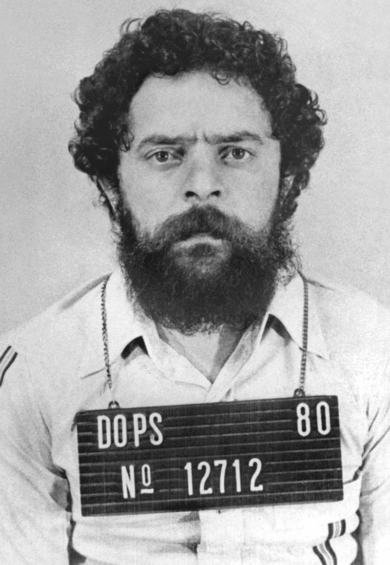 Lula fichado por el Departamento de Orden Política y Social (DOPS) donde estuvo preso durante 31 días en 1980. ARCHIVO INSTITUTO LULA