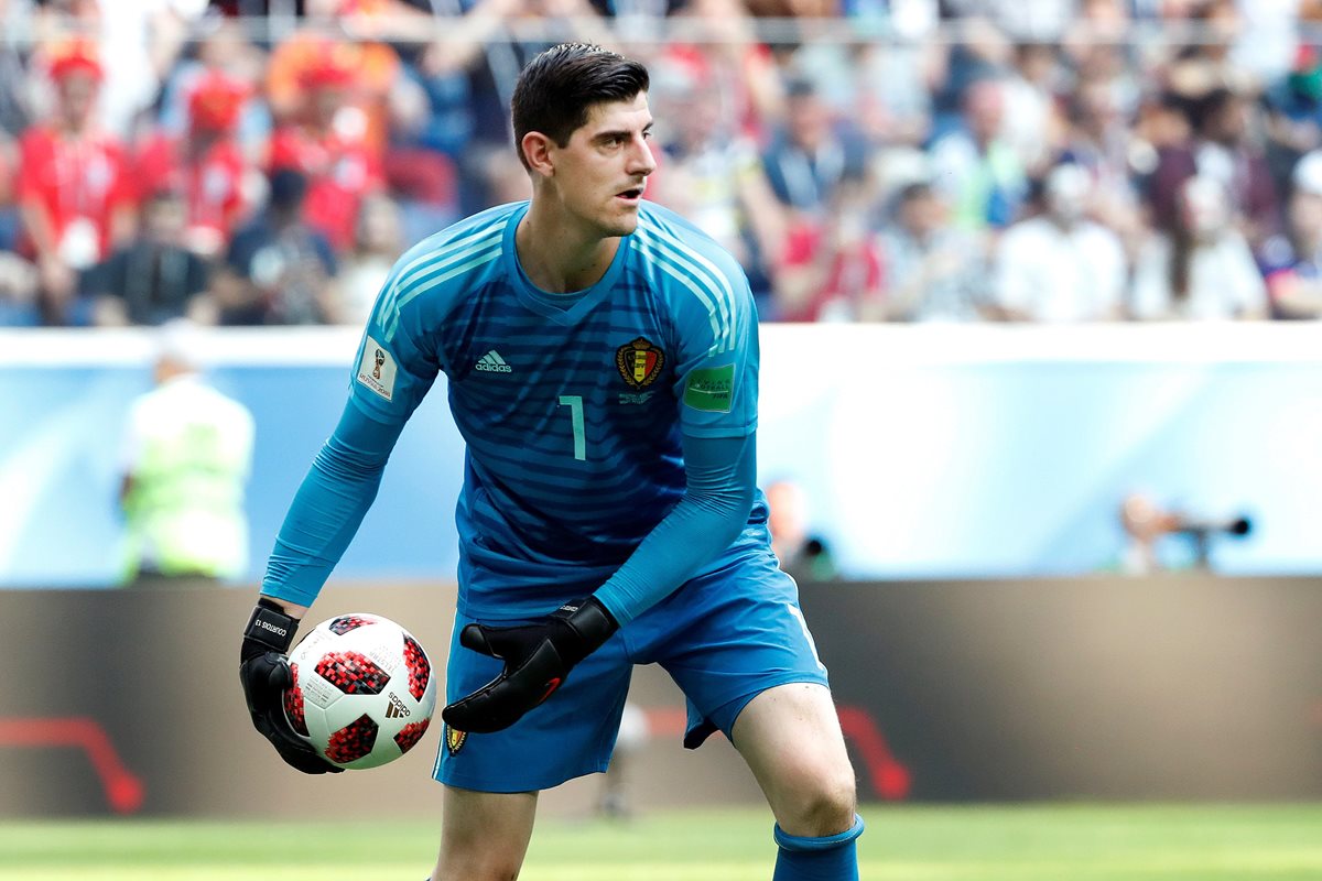 Courtois y Bélgica consiguieron el tercer puesto de la Copa del Mundo en Rusia. (Foto Prensa Libre: EFE)