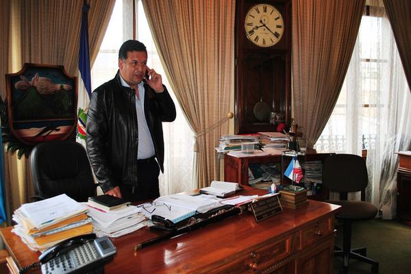 El alcalde de Quetzaltenango Jorge Rolando Barrientos fue denunciado por la CGC (Foto Prensa Libre: Alejandra Martínez)<br _mce_bogus="1"/>