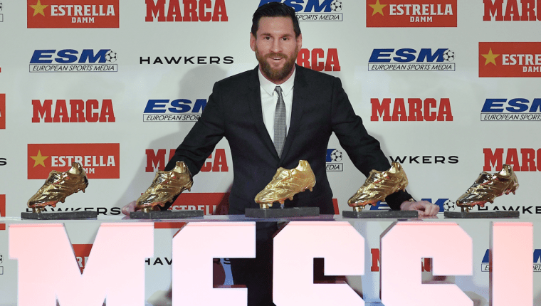 Messi su quinta Oro como mejor goleador de las ligas