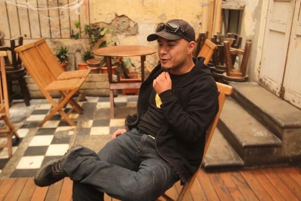 Escritor Byron Quiñónez enfoca su literatura en la novela negra. (Foto Prensa Libre: Óscar Rivas)