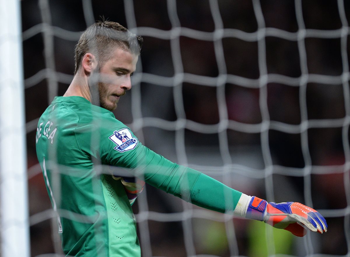David de Gea está a las órdenes del técnico Julen Lopetegui, para enfrentarse a Macedonia el domingo. (Foto Prensa Libre: AFP)